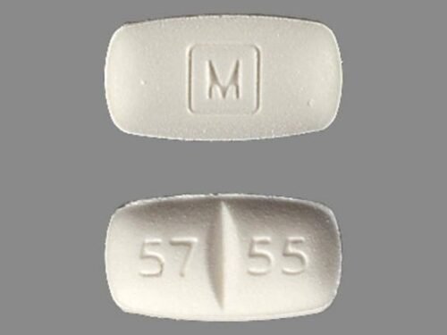 Generic Methadone 5 mg M57 55 White rectangle pill