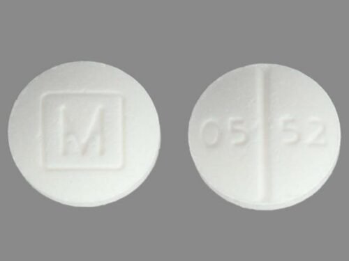 Generic Oxycodone 5 mg M 05 52 white round pill