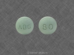 Generic Oxycodone 80 mg ABG 80 green round pill