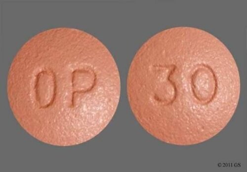 Generic Oxycontin OP 30 mg OP 30 Brown Round Pill