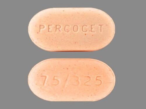 Generic Percocet 7.5-325 mg peach color pill