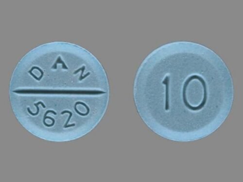 Generic Valium 10 mg DAN 5620 Blue Round Pill